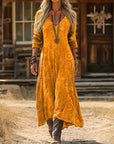 Evelyn | Vintage-Inspired Long Sleeve Casual Dress