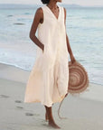 Samantha | Women Lena Summer V Neck Midi Dress