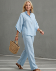Amity | Button Front Relaxed Tunic Trouser Set