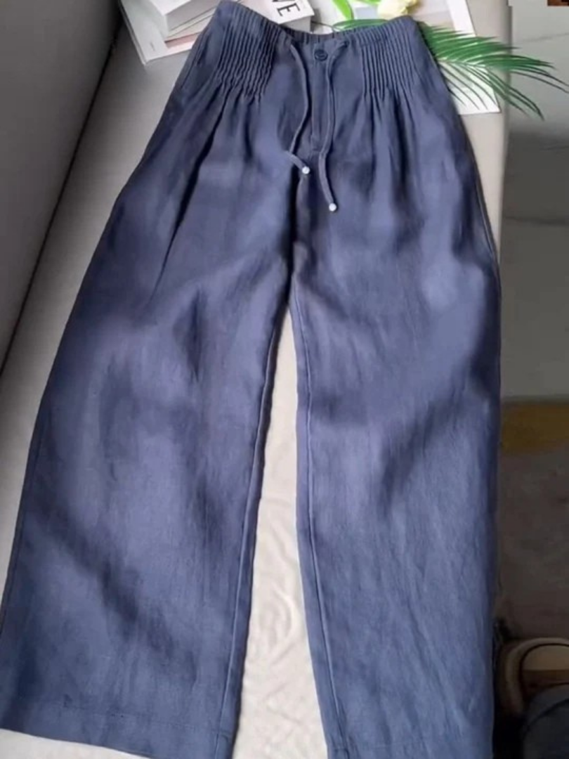 Hadley | Wide Pants in Cotton and Linen Blend