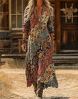 Evelyn | Vintage-Inspired Long Sleeve Casual Dress