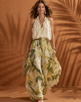 Solange | Halter Neck Blouse Floral Wide Leg Set