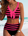 By Esmee® | Striped High-Waisted Bikini