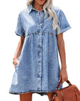 Jane | Denim Shirt Dress