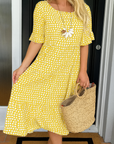 Noémie™ — Elegant Natural Midi Dress