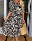 Noémie™ — Elegant Natural Midi Dress