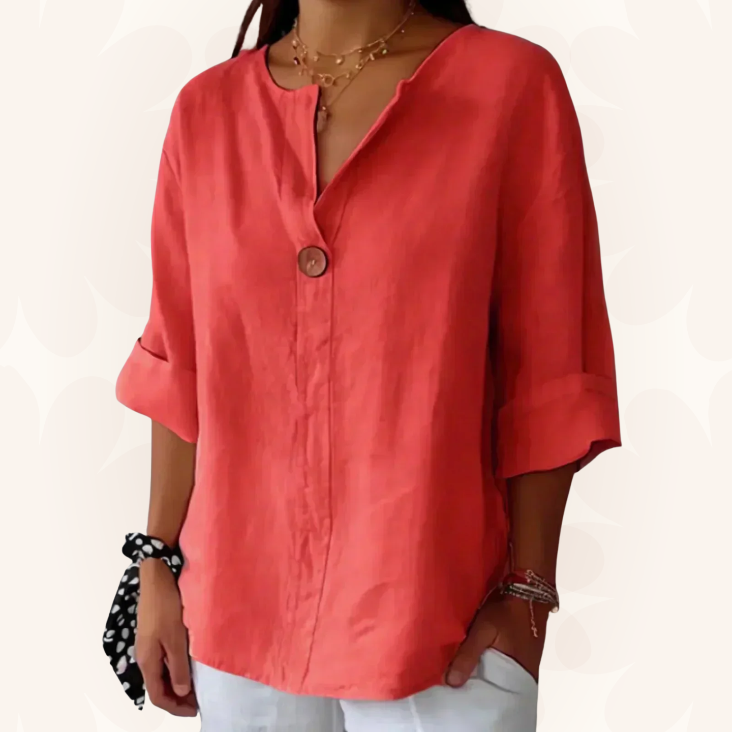 Evelyn | Relaxed V-Neck Top