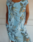 Gabriella | Women Casual Leaf Print Summer Dress
