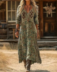 Evelyn | Vintage-Inspired Long Sleeve Casual Dress