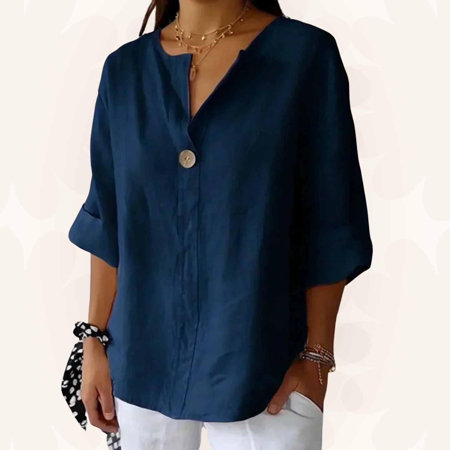 Evelyn | Relaxed V-Neck Top
