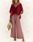 Claudia | Striped Linen Duo Set