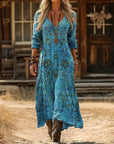 Evelyn | Vintage-Inspired Long Sleeve Casual Dress