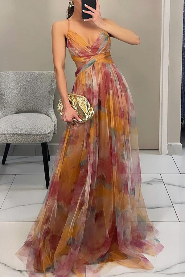 Sarah | Long dress with charming floral print