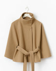 Erica | Women’s Winter High Collar Belted Coat