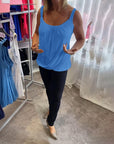 Marie | Pleated Real Relaxed Sleeveless Top