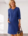 EVI | Casual women's dress with a loose fit and timeless look for everyday wear