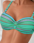 Rose | Two Piece Swimsuit with Striped Print