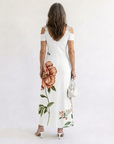 Camila | Floral Off-Shoulder A-Line Midi Dress