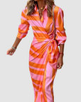 Reese - Elegant Striped Dress