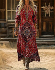Evelyn | Vintage-Inspired Long Sleeve Casual Dress