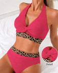 Ribbed Bikini Leopard Color Block