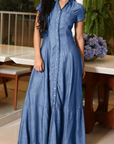 Eliza | Long Denim Dress