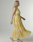 Sylin | Gathered Halter Midi Dress