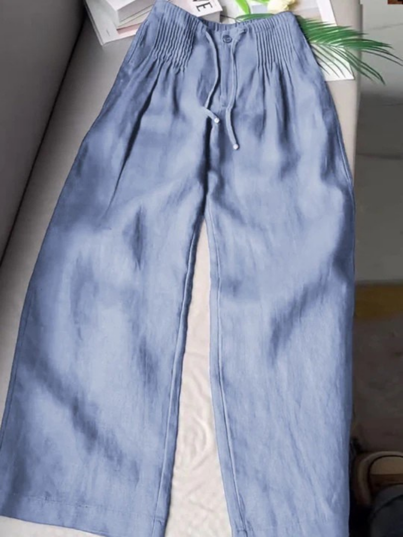 Hadley | Wide Pants in Cotton and Linen Blend