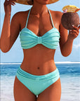Solid Bikini Halter