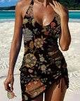 Fiesta – Graphic Floral Tankini with Shorts, Flat Belly Effect