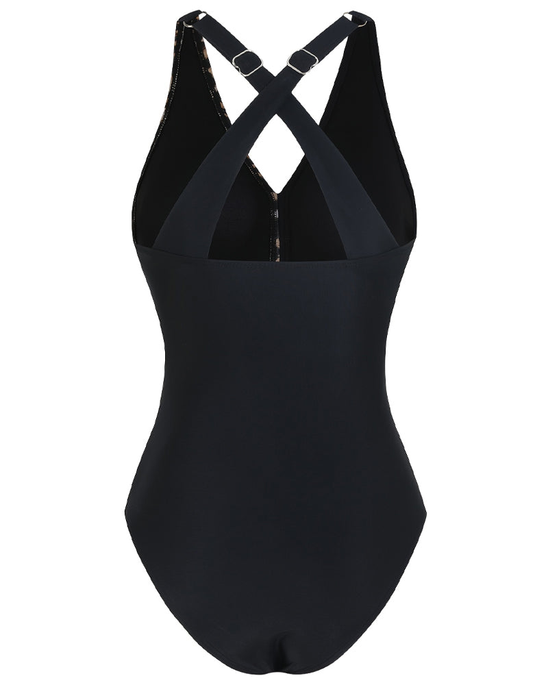 Vacation One-Piece Lion Print