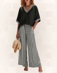 Claudia | Striped Linen Duo Set