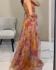 Sarah | Long dress with charming floral print