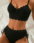 Solid Bikini with Ties