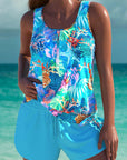 Trudy – Elegant tankini with a slimming effect and matching shorts