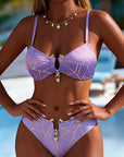 Bikini Geometric Lines Gradient