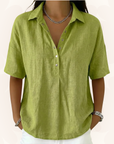 Sonya - Blouse with Collar and Button Detail