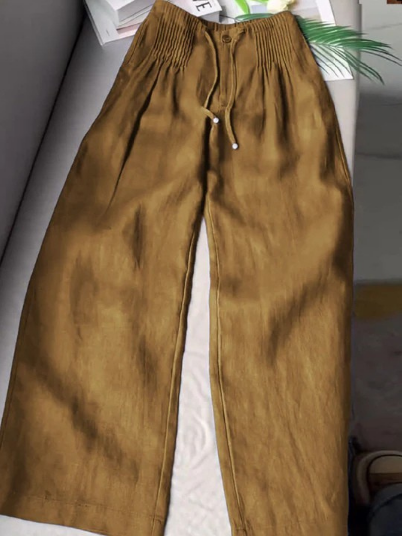 Hadley | Wide Pants in Cotton and Linen Blend