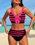 By Esmee® | Striped High-Waisted Bikini