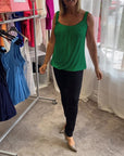 Marie | Pleated Real Relaxed Sleeveless Top