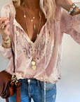 Maria | Women Elegant Boho V Neck Blouse