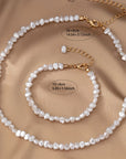 Baroque Pearl Necklace & Bracelet Set