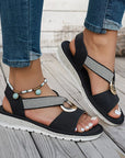Mackenna | Flat Sandals With Metal Buckle