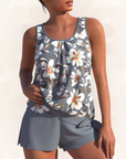 Megan  | Women Summer Tankini Two Piece Swimsuit