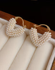 V-Shaped Everyday Pearl Earrings