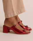 Thick Heels with Back Strap and Block Toe