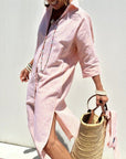 Olivia | Women Timeless Striped Summer Shirt Dress