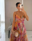 Sarah | Long dress with charming floral print