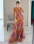 Sarah | Long dress with charming floral print
