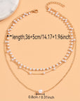 The Trinity Pearl Layer Necklace set